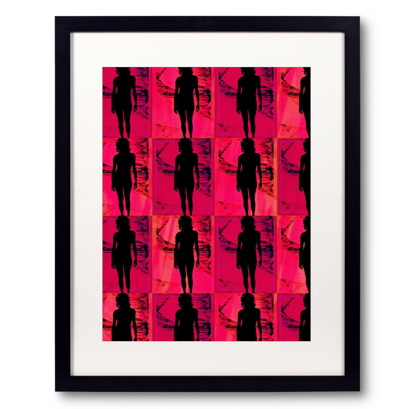 Silhouette In Magenta Print by Leonard Askowitz