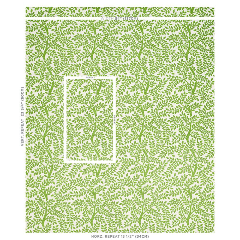 Tissu Temple Garden Ii, Vert