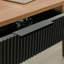 Bureau en L, finition brune