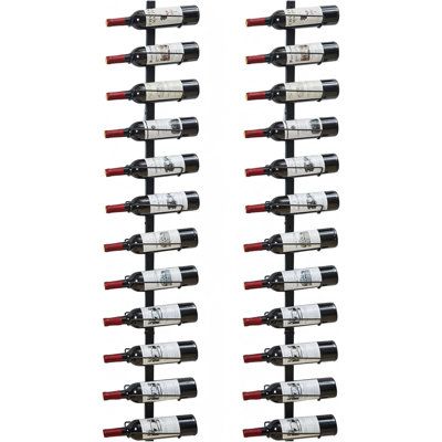 Iron Wine Bottle Rack in Black