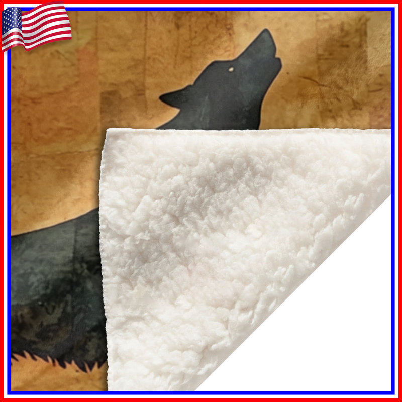 Couvertures loup, L 50 po x H 60 po