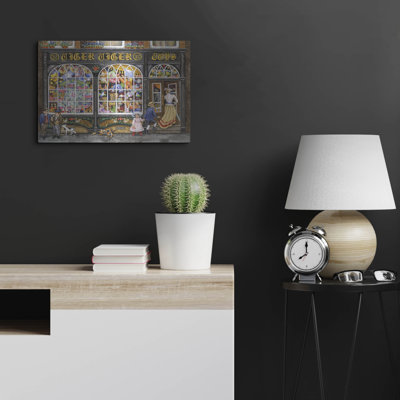  'Tiger Tiger Toy Shop' by Gale Pitt Metal Wall Art, 24" x 16"