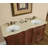 60'' Double Bathroom Vanity with Marble Top-26961023