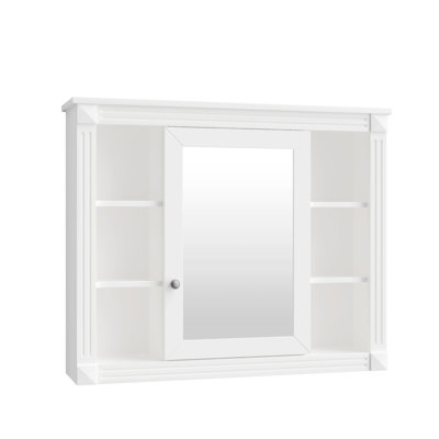 Azmina 35'' W 28.7'' H Surface Frameless Medicine Cabinet Mirror 6