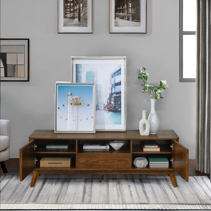 Wood Media Console