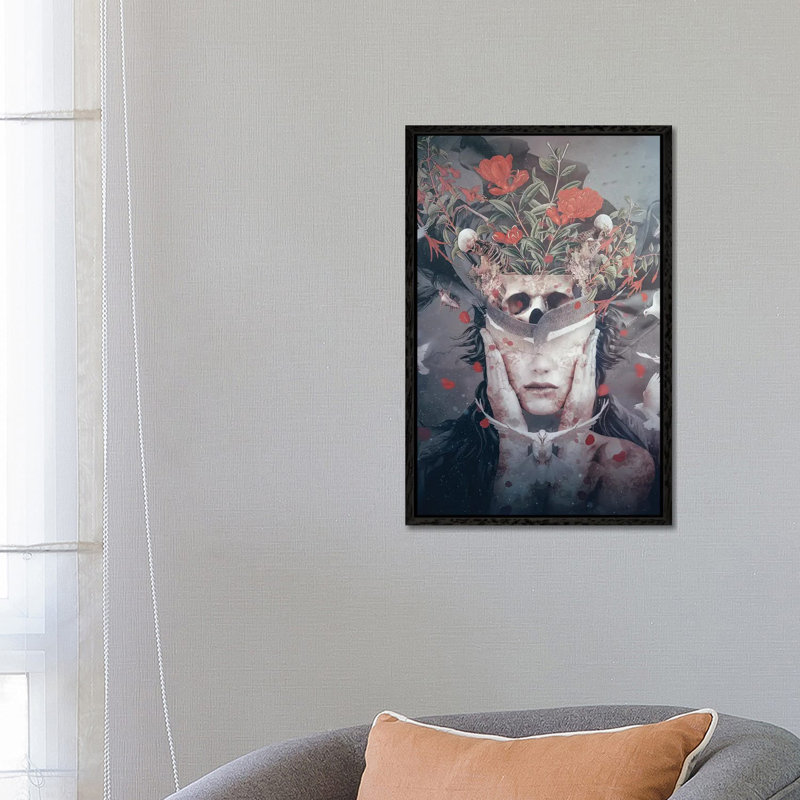 Hopeful by Riza Peker - Print on Canvas, 66.04 cm H x 45.72 cm W, Black Floater Frame