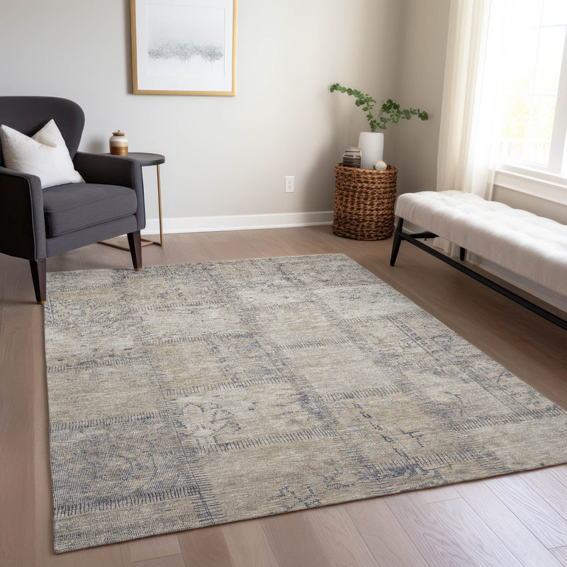 Tapis intérieur / extérieur Mykola, Rectangle 10 pi x 14 pi