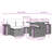 Vidaxl Garden Sofa Set Grey