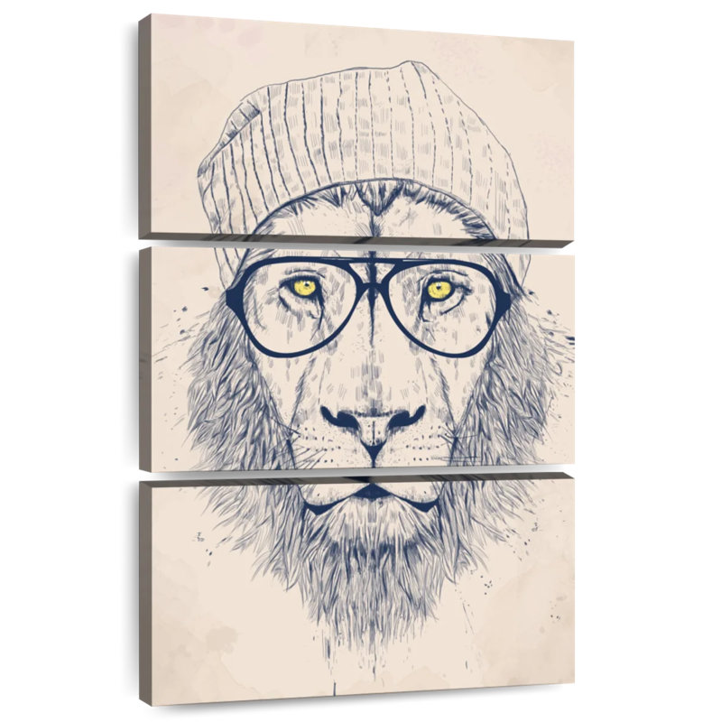 Brampt Cool Lion, 38" H x 24" W