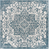 Albertville Oriental Dark Blue/Cream Indoor / Outdoor Area Rug
