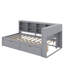 Lit de jour en bois avec tiroirs, tablette et port USB-215296196-215296195