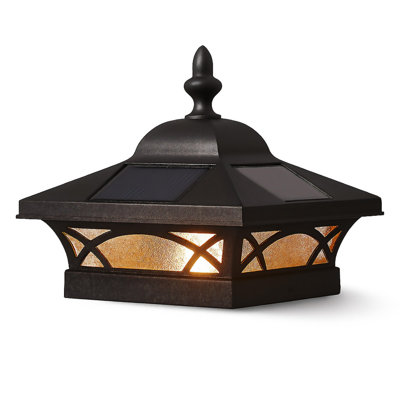 6x6 Coventry Solar Post Cap - Black