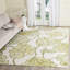 Tapis floral en laine / coton touffeté à la main Coleman - ivoire / vert clair-22212389