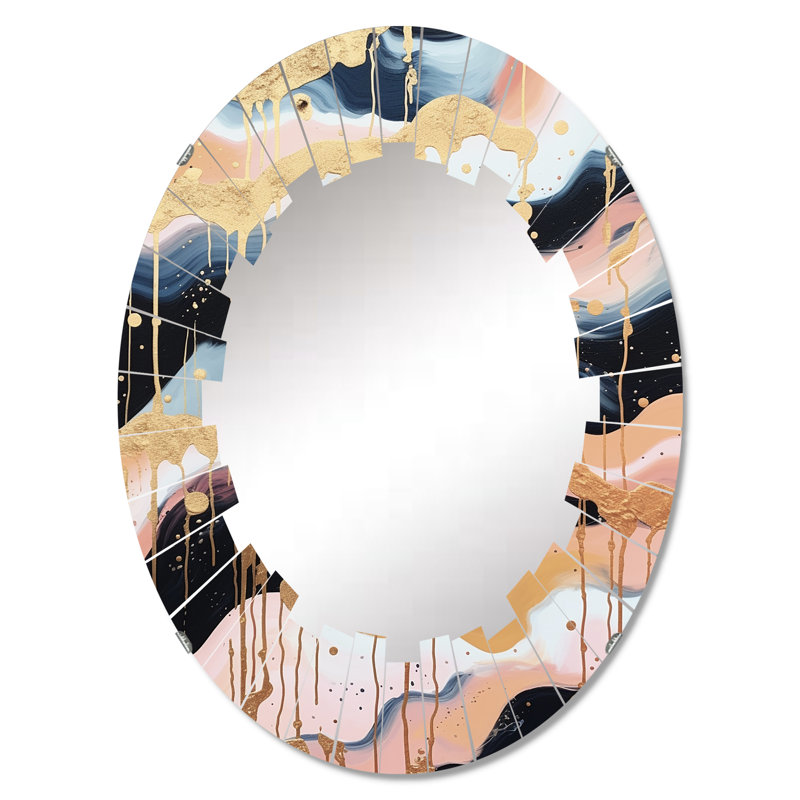 Bougner - Miroir mural moderne ovale, 30 po x 20 po