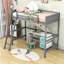 Lit mezzanine simple pour enfants avec garde-corps-70273721