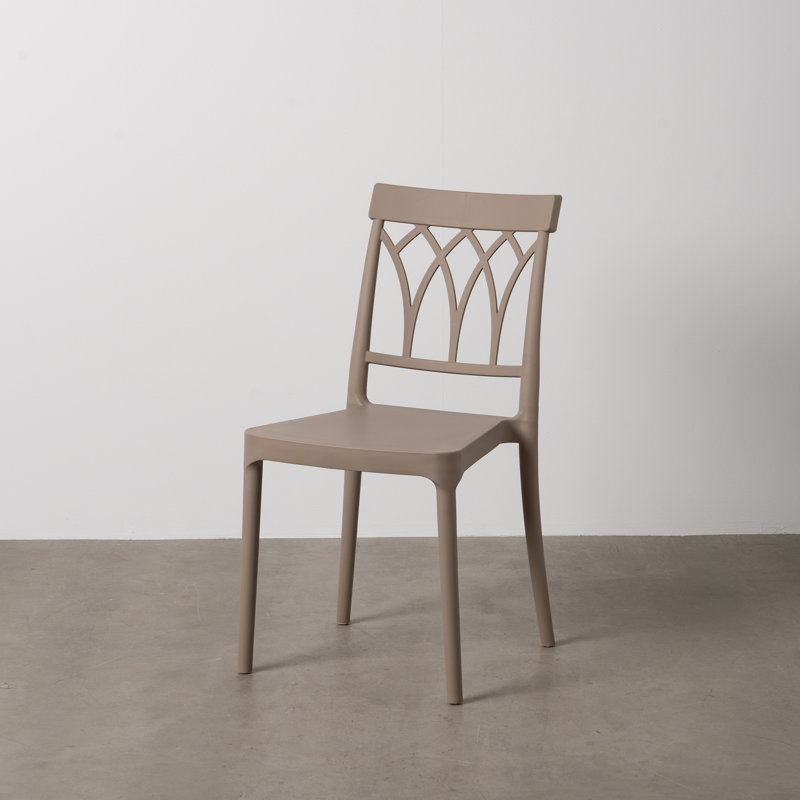 Patio Dining Side Chair, Brown
