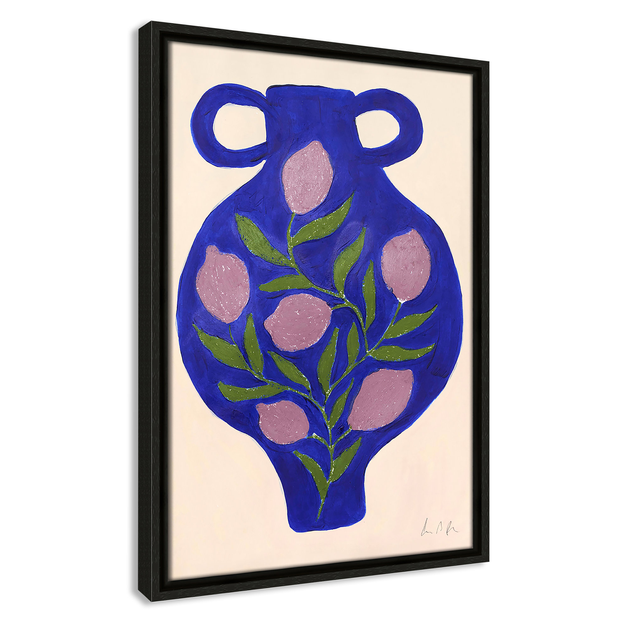 Vase No. 03 Print by Camilla Bergqvist, Espresso, 19.5" H x 13.5" W