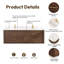Meuble-lavabo double 60 po avec plateau Cristo-1470691775