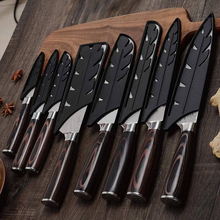 Senken Knives 5 Piece Damascus Steel Assorted Knife Set