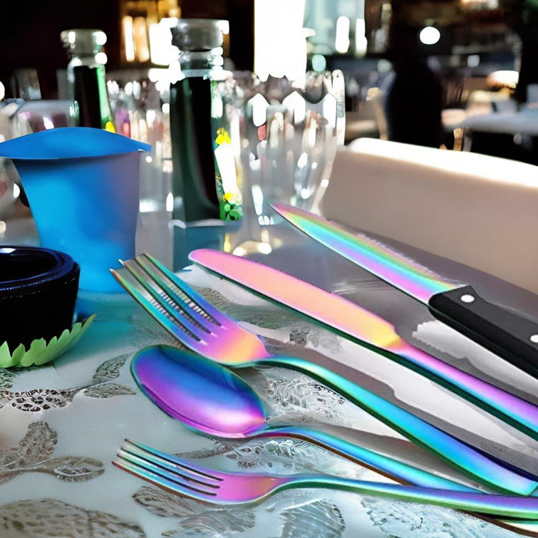 Rainbow Flatware, Cutlery Set, Silverware Set, Stainless Steel
