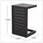 Table en forme de C CAPE CORAL ALU GRIS-1383093078
