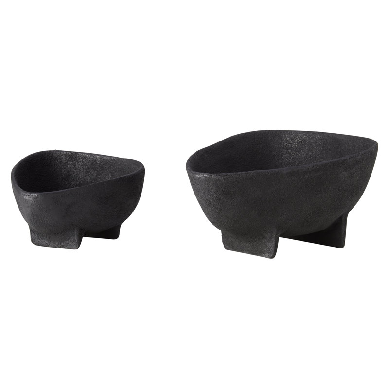 Deriva Aluminium Decorative Bowl, Black