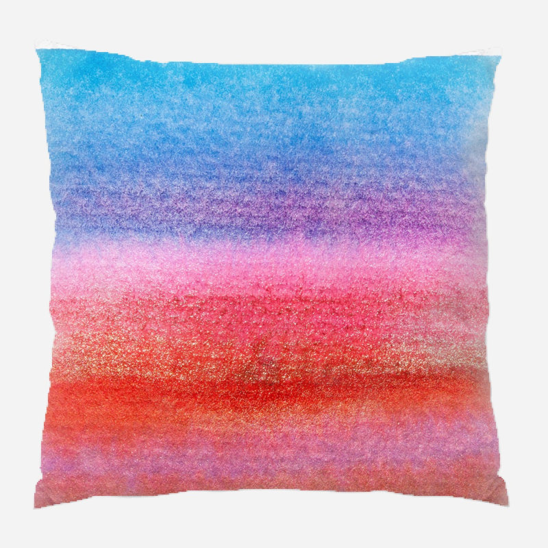 Coussin décoratif paint Jakin, Microsuède, Intérieur