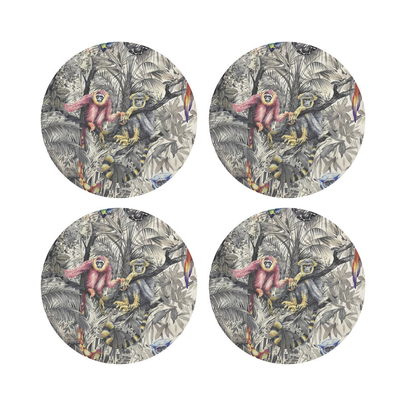 Arcadia Monkeys Pebble 16" Vinyl Placemat