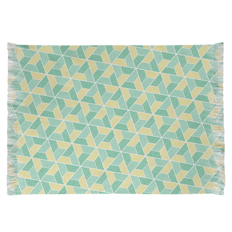 Tapis vert/jaune trapézoïdals Mcguigan, Non