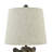 23" Bronze Resin Bear Table Lamp With Glasses And Linen Shade-893184101-893184100