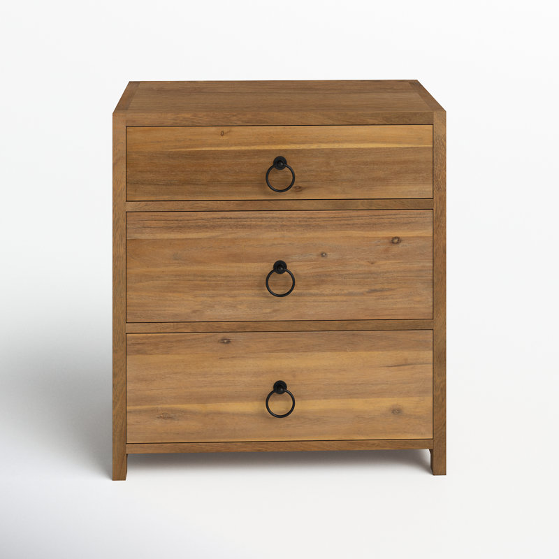 Elin 3 - Drawer Nightstand, Navy Blue