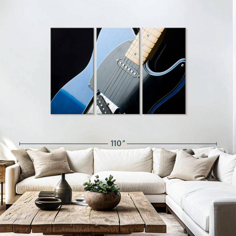 Guitare électrique Abarca, H 48 po x l 74 po