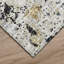 Tapis intérieur / extérieur rectangulaire en polyester tissé à la machine noir / gris-87382117