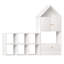 Bibliothèque pour enfants polyvalente avec un design en forme de maison