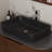 19.7'' Black Rectangle Vessel Bathroom Sink