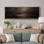 «Abstract Moody Horizon», œuvre d'art abstraite sur toile, impression de giclée sur toile encadrée-126054340-126054348
