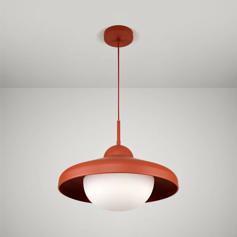 Luminaire suspendu Freya, Rouge rouille
