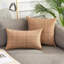 Paquet de 2 housses de coussin décoratives imperméables pour l'extérieur Housse de coussin carrée pour coussin de jardin-114707987-114707983