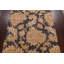 Tapis cachemire en laine touffeté à la main gris anthracite / jaune