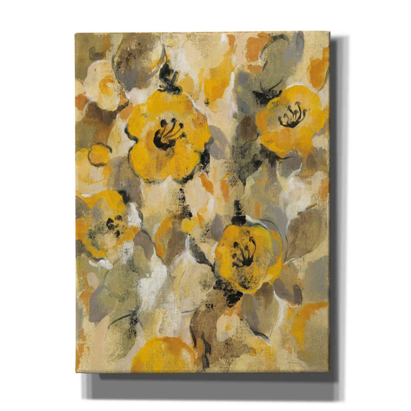 «Yellow Floral I» par Silvia Vassileva, H 16 po x l 12 po x P 0,75 po