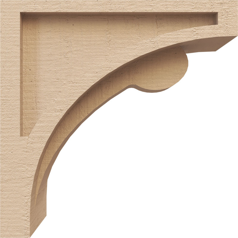 Bois de cèdre brut Viola TimberThane Corbel, apprêté brun clair, H 8 po x l 4 po x P 8 po