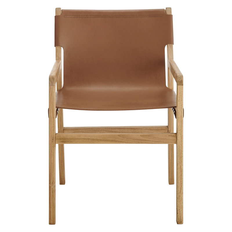 Sonora Leather Dining Chair, Chestnut Tan