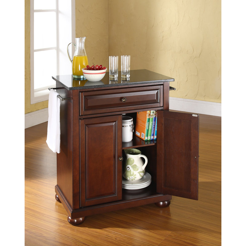 Hedon Kitchen Cart, Vintage Mahogany
