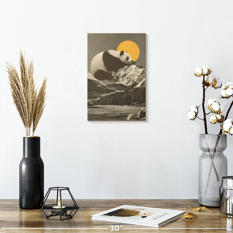 Brampt Panda's Nap On Mountains, 12" H x 8" W