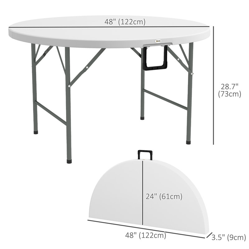 Table de patio d'extérieur 48 po Rovirosa