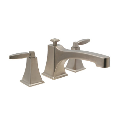 Robinet de baignoire de baignoire romaine 3 pièces Intrigue en nickel satiné PVD, 18 gal / min