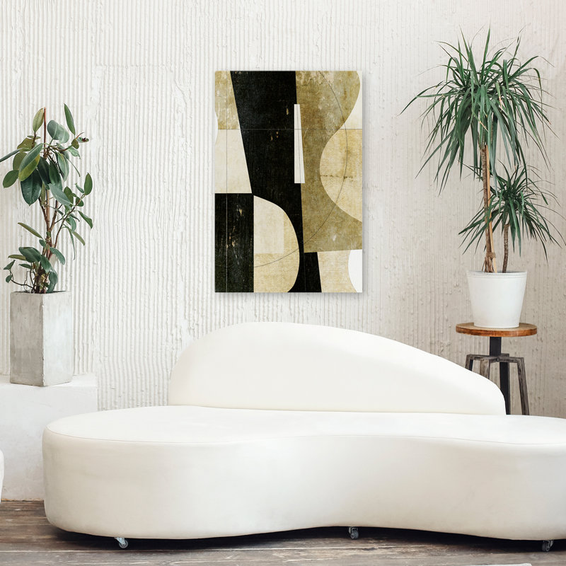 Collage n ° 27 - Abstrait art moderne du milieu du siècle, H 36 po x l 24 po