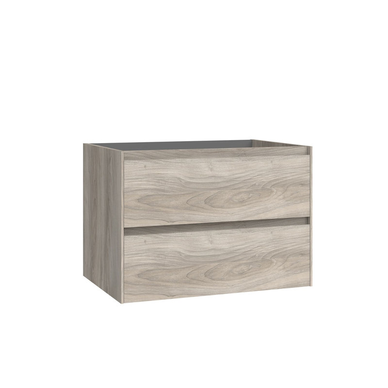 Perla 27.1" Wall Mounted Single Bathroom Vanity Base Only, Gray Pine