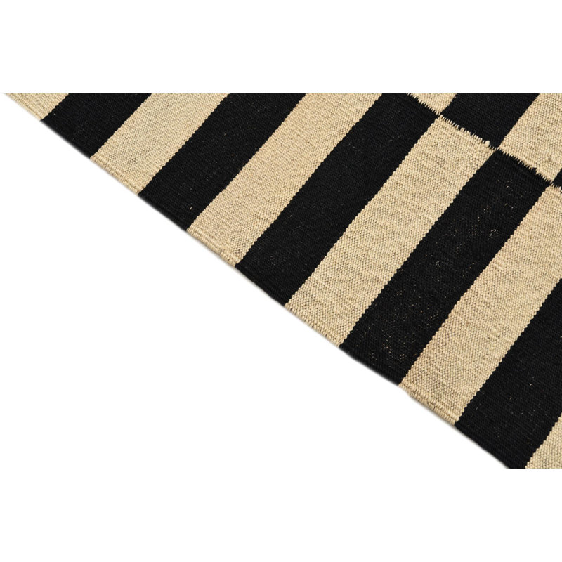 Tapis noir et blanc Jessen