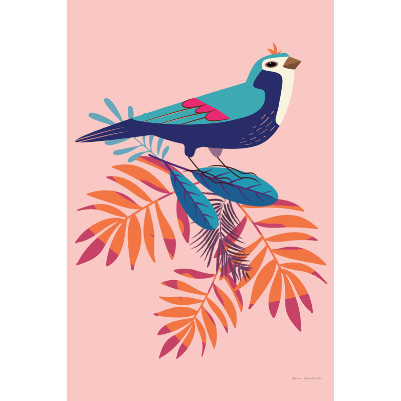 «Exotic Birds III» par Omar Escalante, impression sur toile tendue, H 36 po x l 24 po